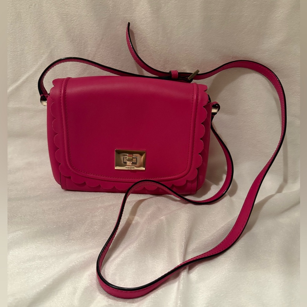 Kate Spade Pink Scalloped Bag